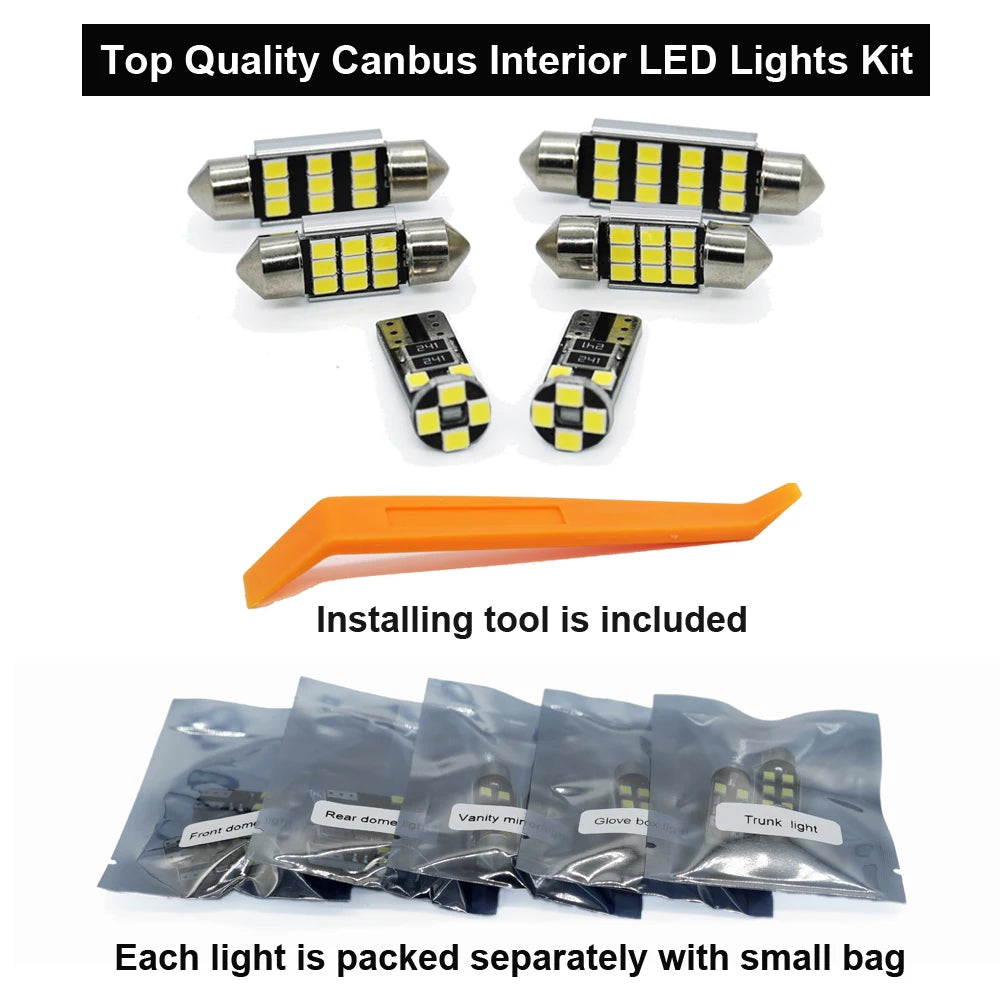 Zoomsee 9Pcs Bulb For Suzuki Swift For Swift Sport 2017-2020 2021 2022 2023 Car Interior LED Dome Reading Trunk Canbus Light Kit