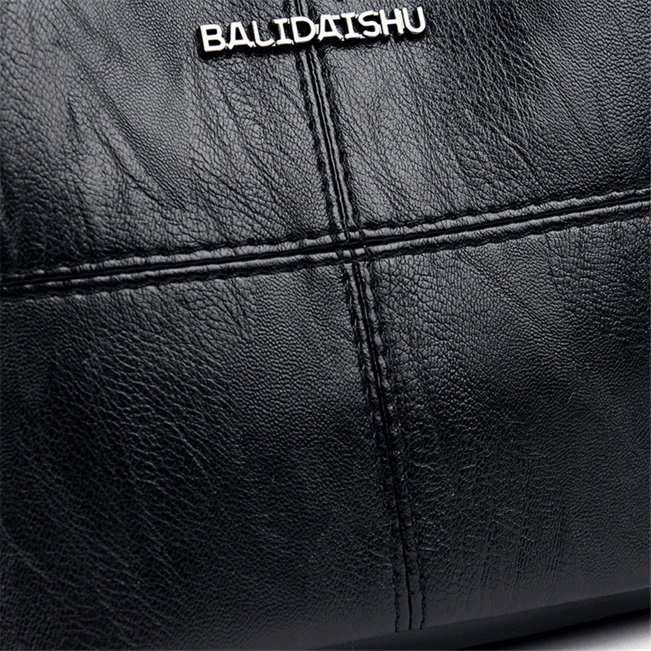 Women Embroidery Tote Bag High Quality Leather Ladies Handbags 2024 Women Shoulder Bag Small Crossbody Bags For Women Sac a Main