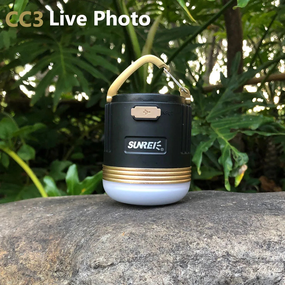 SUNREE CC3  CC5  Camping Lantern 840 Lumens  LED Camping Light USB Rechargeable 9900mAH Battery outdoor lighting For Power Bank