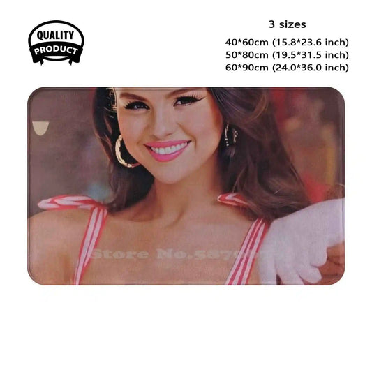 New Release - Icecream Soft Cushion Home Carpet Door Mat Car Rug Ice Cream Ice Cream Plack Pink Kpop Music Ice Cream