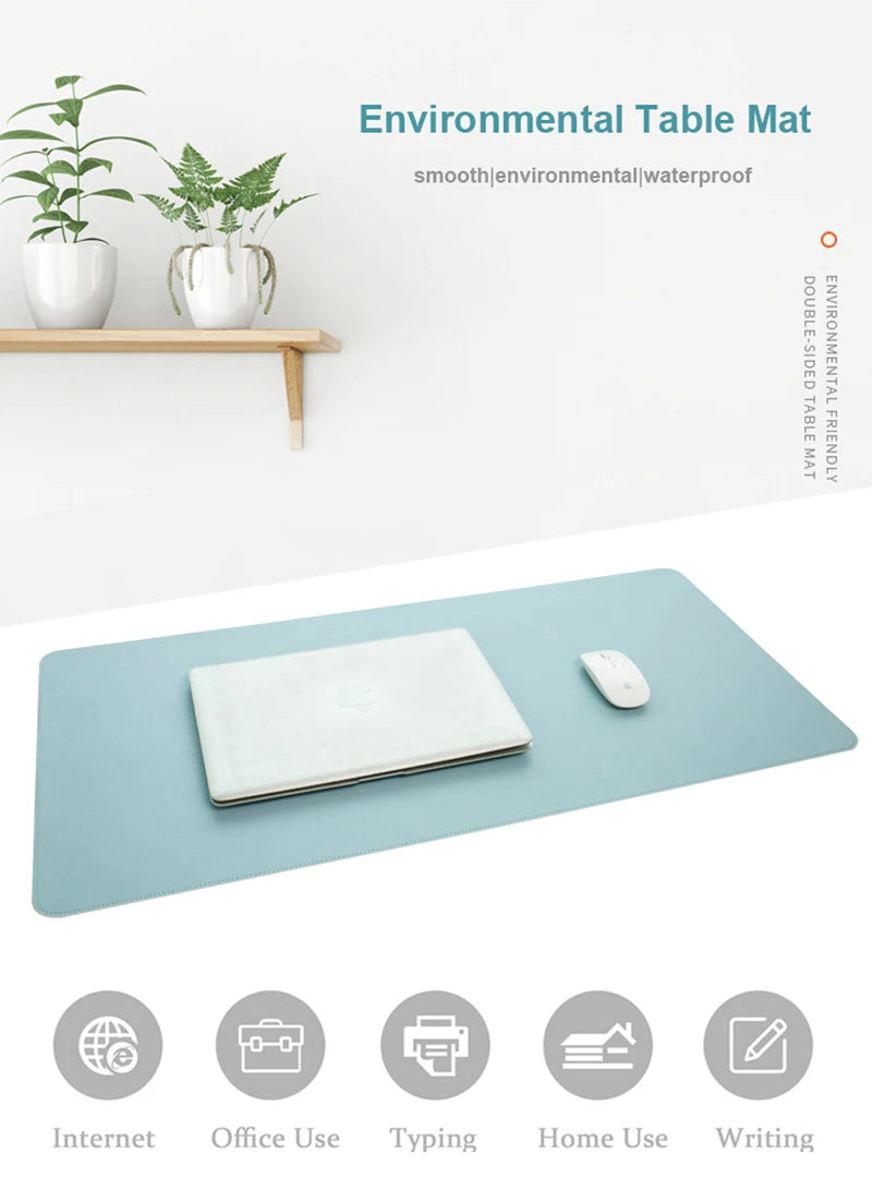 Large Computer Mouse Pad Gaming MousePad Waterproof PU Leather Mouse Mat Gamer XXL Mause Carpet PC Desk Mat keyboard pad