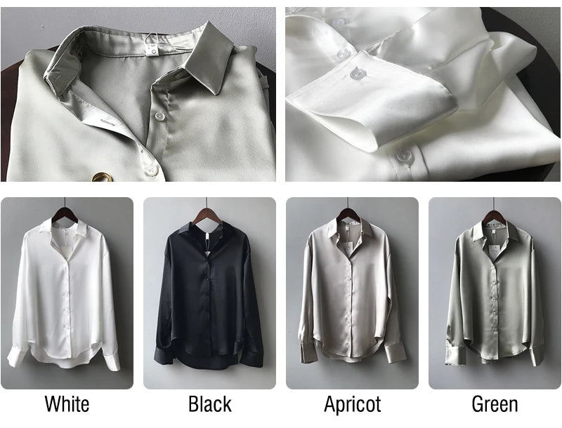 Autumn Fashion Button Up Shirt Spring Vintage Blouse Women White Lady Long Sleeves Female Loose Streetwear Shirts Design Tops