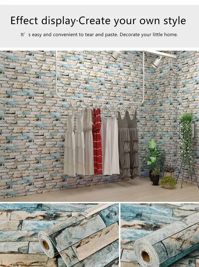 New Design Self-Adhesive Wall Sticker Panel Moisture-Proof 3D Wall Sticker Bedroom Living Room TV background Wall Home Decora