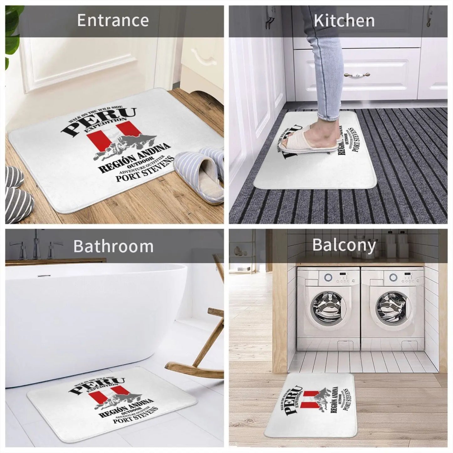 Peru-Expedition Entrance Door Mat Bath Mat Rug Release The Kraken Anti-Slip Bedroom Kitchen Foot Mat Floor Carpet