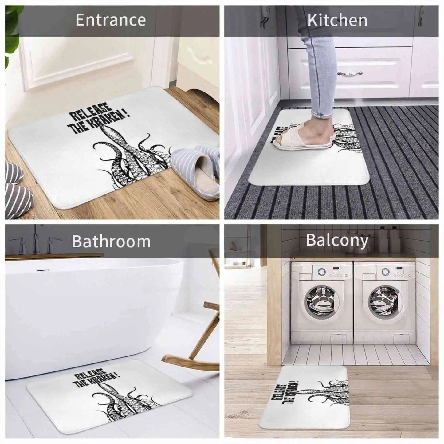 Release The Kraken Soft Cushion Home Carpet Door Mat Car Rug Films The Kraken Clash Of The Titans