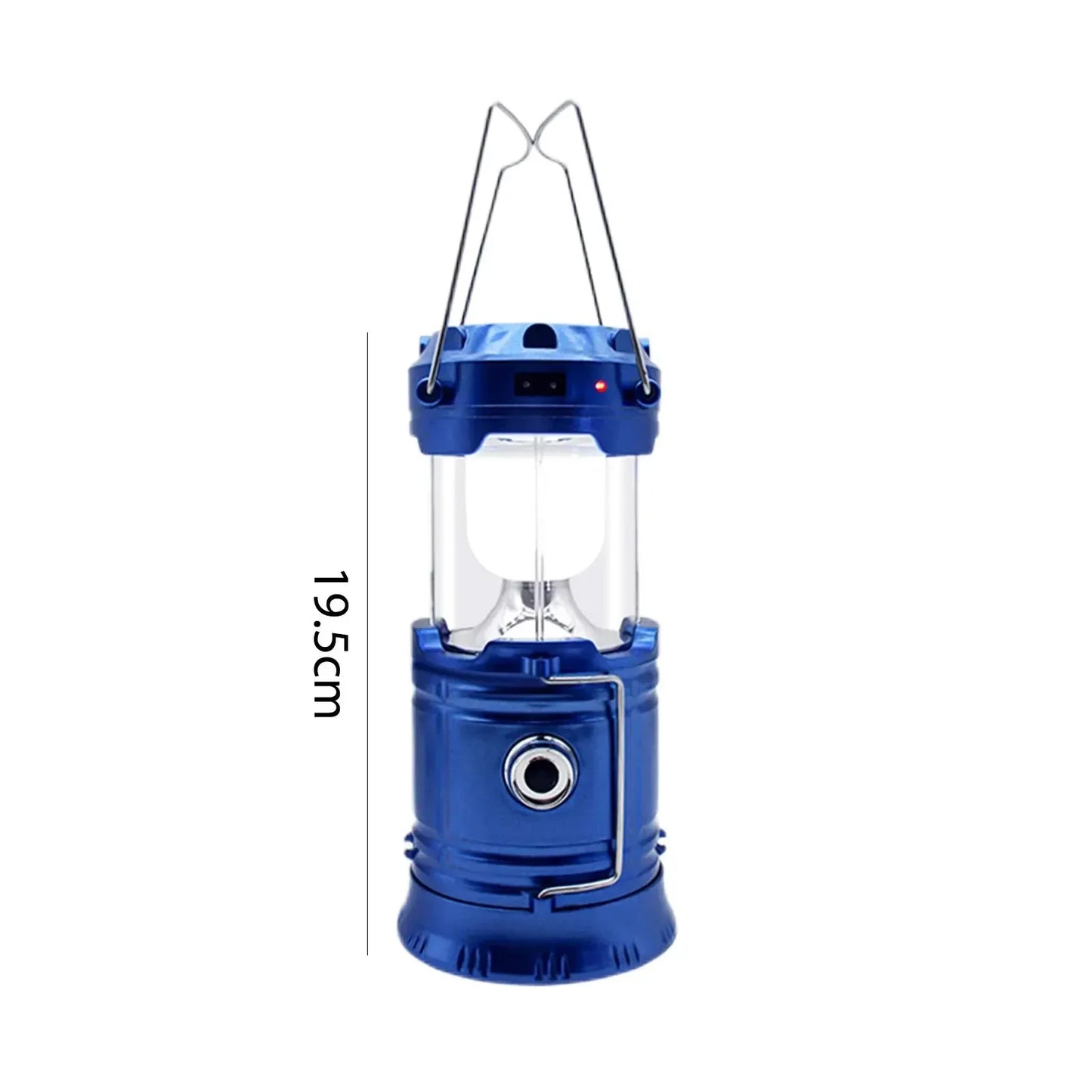 Solar Portable Lantern LED Flashlight Telescopic Torch Outdoor Camping Light Tent Lamp USB Rechargeable Emergency Work Light