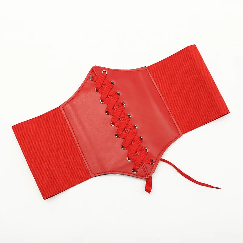 Elastic Loose Ladies Waist Belt Summer Versatile Decoration Dress Western Suit Coat Wide Waist Sealing Band Outerwear