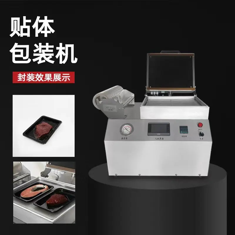 Hygine  Vacuum Plastic Skin Pack Machine Tray Sealer Packaging Machine for Food Seafood