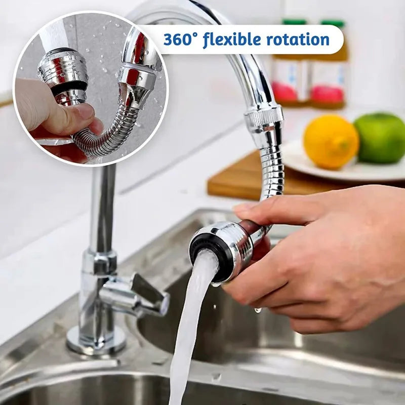 360 ° Adjustment Kitchen Sink Faucet Extender Filter Spray Dual-mode Water-saving Pressurizer for Household Bathroom Gadget