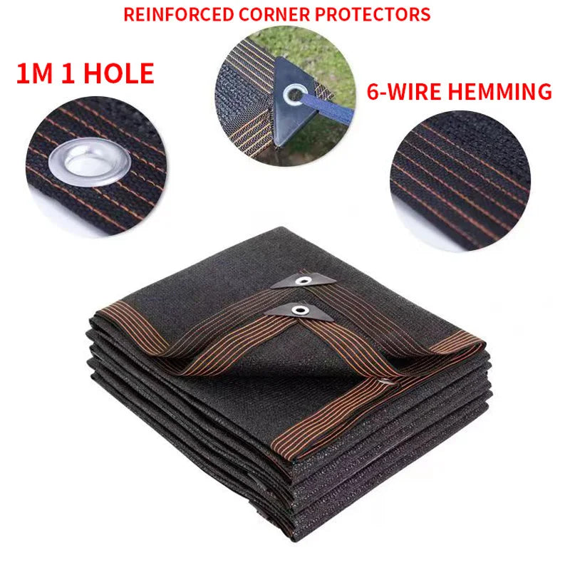 HDPE Sunshade Net for Garden, UV Protection, Outdoor Pergola, Sun Cover, Pool Awning, Plant Shed Sail, 90% Shading