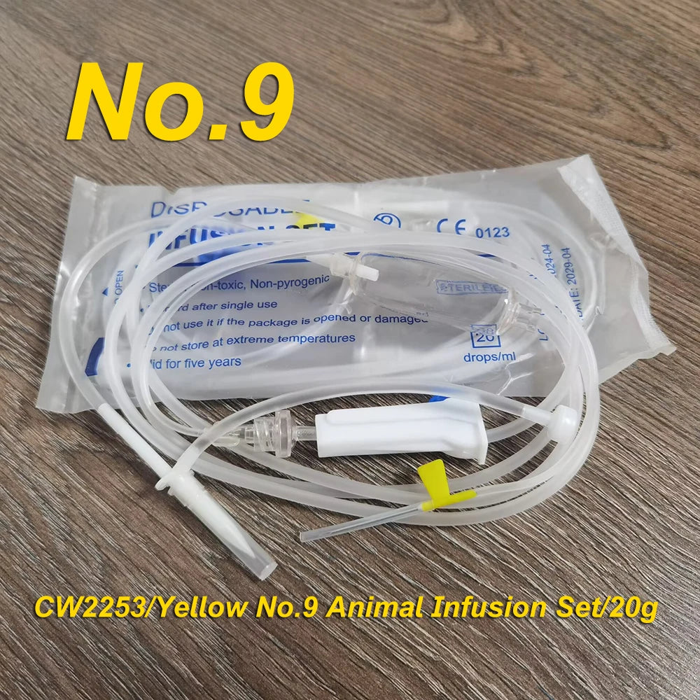 10Pc Pet and livestock health care equipment 1.8m No.16 No.12 No.9 No.7 veterinary instruments Pet hygiene and care consumables