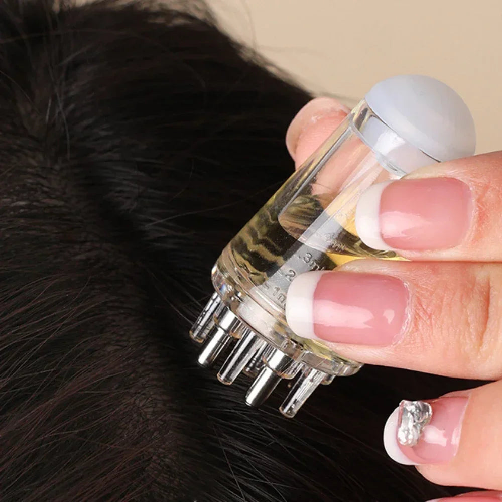 Scalp applicator Head essential oil ball massage applicator comb 1ml minosol hairspray applicator comb scalp massager for hair