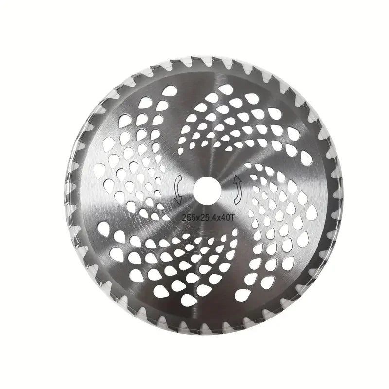 1pc Durable 40/60/80 Teeth Mower Head, Blade Wood Mower Disc Fixed Four-Piece Set for Lawn Mower, Garden Weed Mower Parts