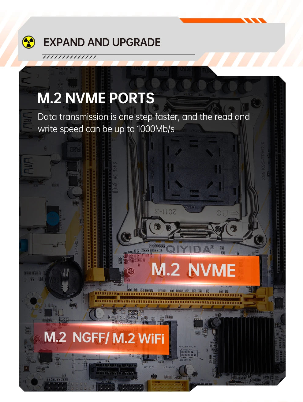 QIYIDA X99 Motherboard LGA 2011-3 Set Kit Xeon E5 2680 V4 CPU Processor 32G=2*16G DDR4 REG ECC RAM Memory NAME M.2