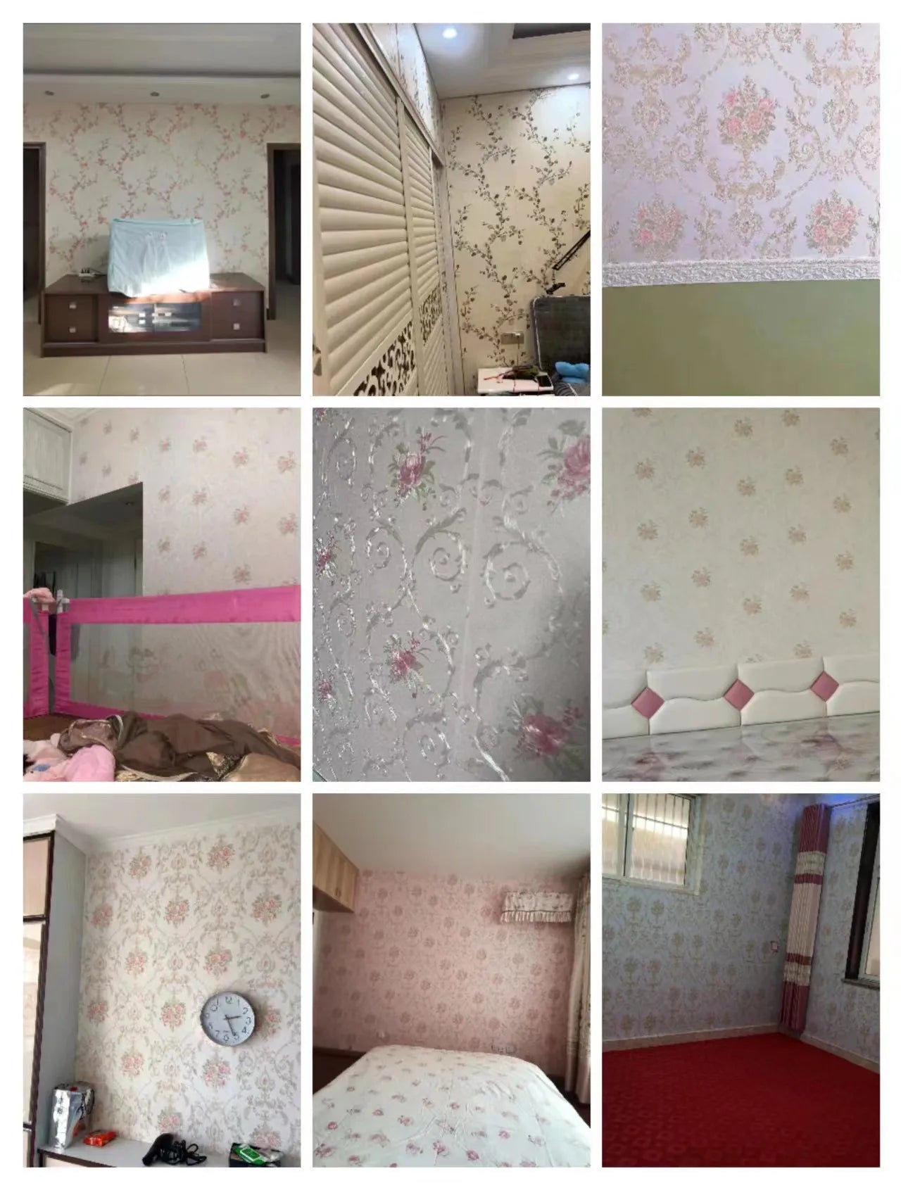 Floral Wallpaper Self-adhesive Warm Girl Bedroom 3d Thickening Wall Decoration Stickers Living Room Restaurant Sofa Background