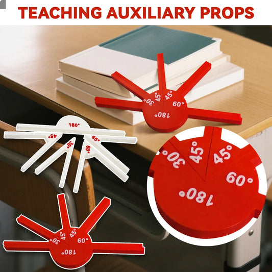 1 Set Teaching Tools, Math Supplies, Angle Tools, Geometric Angle Display Tools, Math Teaching Aids, Learning Tools