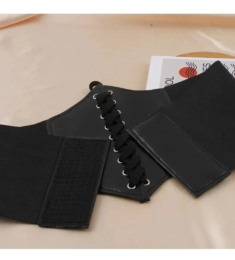 Elastic Loose Ladies Waist Belt Summer Versatile Decoration Dress Western Suit Coat Wide Waist Sealing Band Outerwear