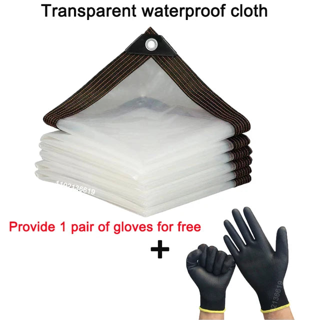 Transparent rainproof PE film waterproof shed balcony garden juicy plant shed keep warm sunshade2x3m 3X5m 4x4m 3x6m