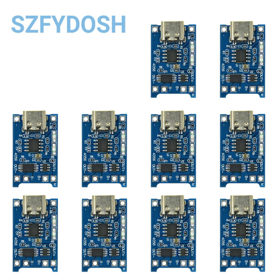 5/10PCS Type-c Micro Mini USB 5V 1A 18650 TP4056 Lithium Battery Charger Module Charging Board With Protection Dual Functions