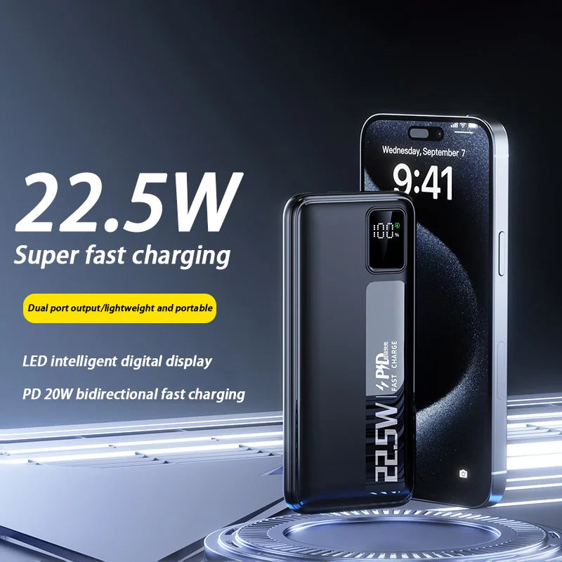 Xiaomi 200000mAh Large Capacity Super Fast Charging Power Bank Portable Charger Battery Pack Powerbank for iPhone Huawei Samsung