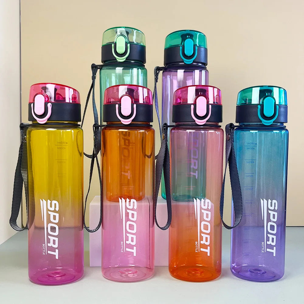 Brand BPA Free Leak Proof Sports Water Bottle High Quality Tour Hiking Portable My Favorite Drink Bottles 400ml 560ml