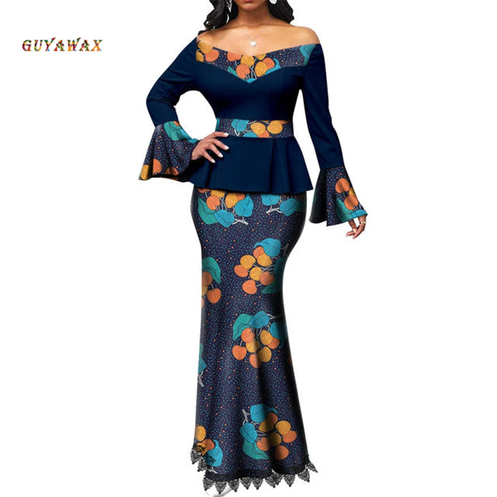 Sale African Women Plus Size Evening Dresses Wedding Party Long Luxury Sequin Gown Bodycon Mermaid Dress Ankara Ladies Clothing