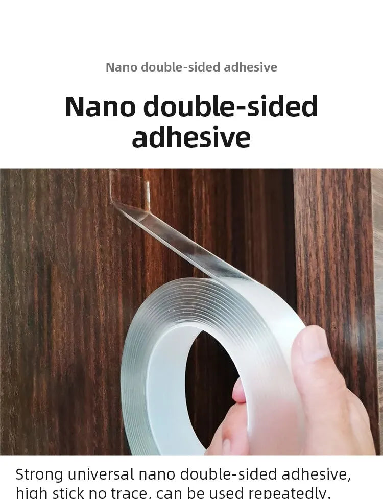 Nano Double Sided Tape Transparent Waterproof Strong Tape Reusable Nano Tape Kitchen Bathroom Home Decoration
