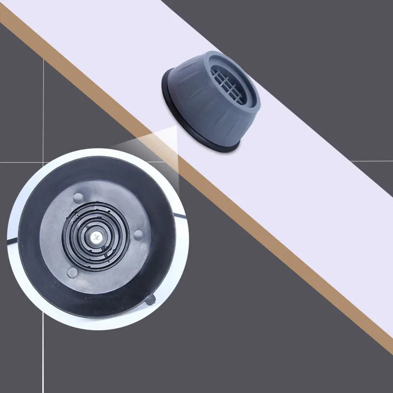 Anti Vibration Feet Pads Rubber Mat Slipstop Silent Universal Washing Machine Refrigerator Furniture Fixed Raiser Dampers Stand