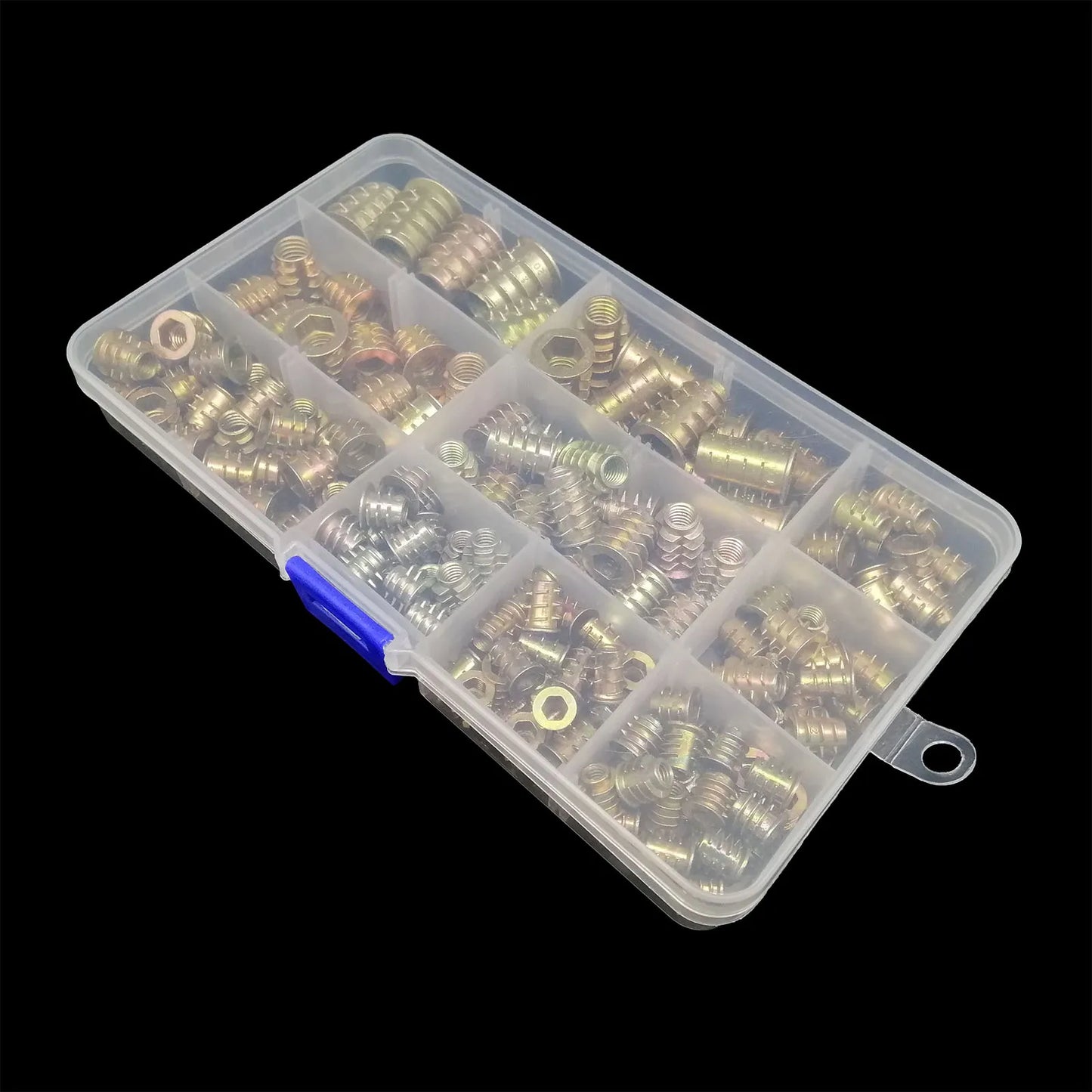 165/75/55pcs Threaded Insert Nut E-nut M4 M5 M6 M8 Set Kit For Wood Furniture Bed Cabinet Table Embedded Hex Hexagon Socket Head