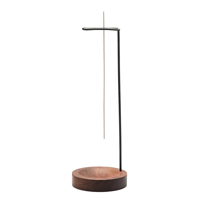 Creative Upside Down Incense Burner Incense Stick Holder Wooden Round Incense Tray Ornament Bedroom Home Yoga Decoration Crafts