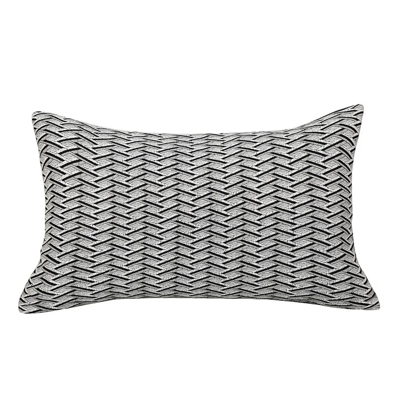 Stripe Jacquard Square Cushion Cover, Beige, Grey, Brown, Pillow Covers for Sofa, Car, Living Room, Hot Popular