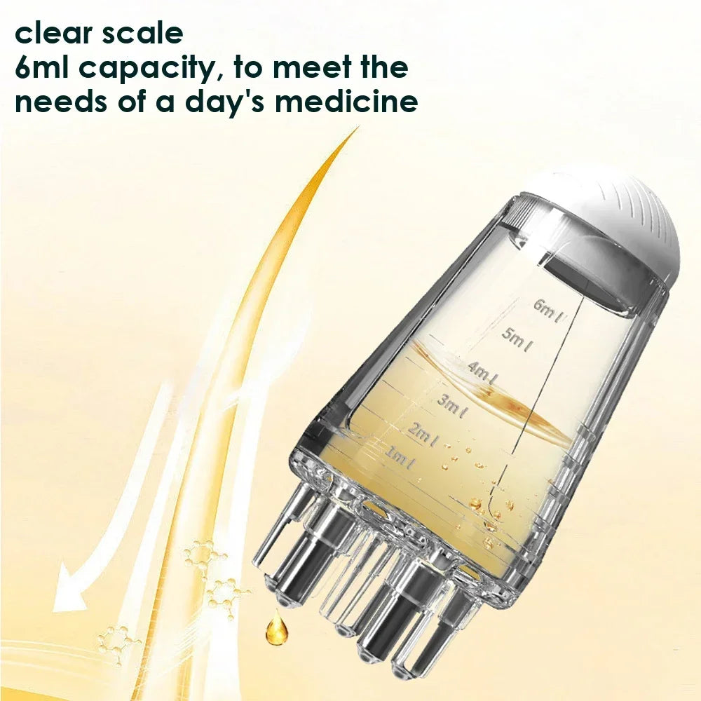 Scalp applicator Head essential oil ball massage applicator comb 1ml minosol hairspray applicator comb scalp massager for hair