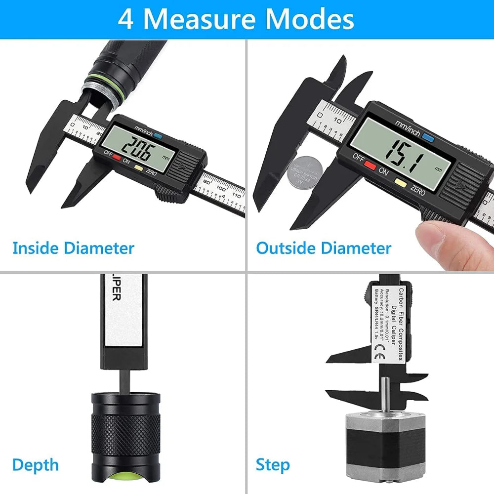 150mm Digital Caliper 6 Inch Electronic Vernier Caliper Measuring Tool Calliper Micrometer Digital Ruler