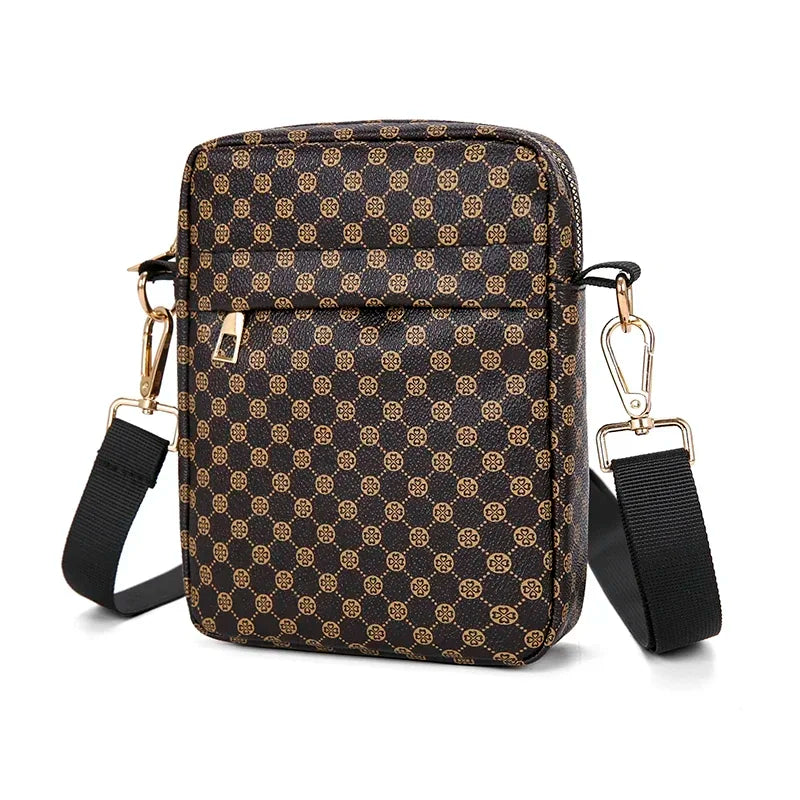 VC Men's Classics Mini Shoulder Bag Coin Purses Lightweight PU Leather Shoulder Bags for Men Small Men Crossbody Bag