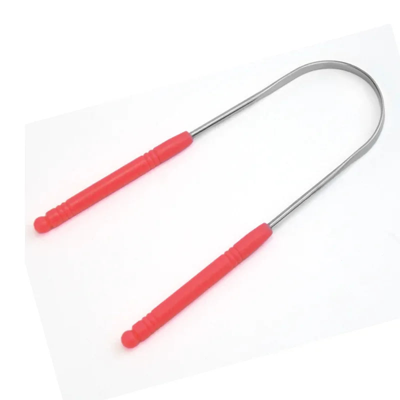 New Stainless Steel Tongue Scraper Oral Tongue Cleaner Brush Tongue Toothbrush Oral Hygiene High Quality Tounge Scraper