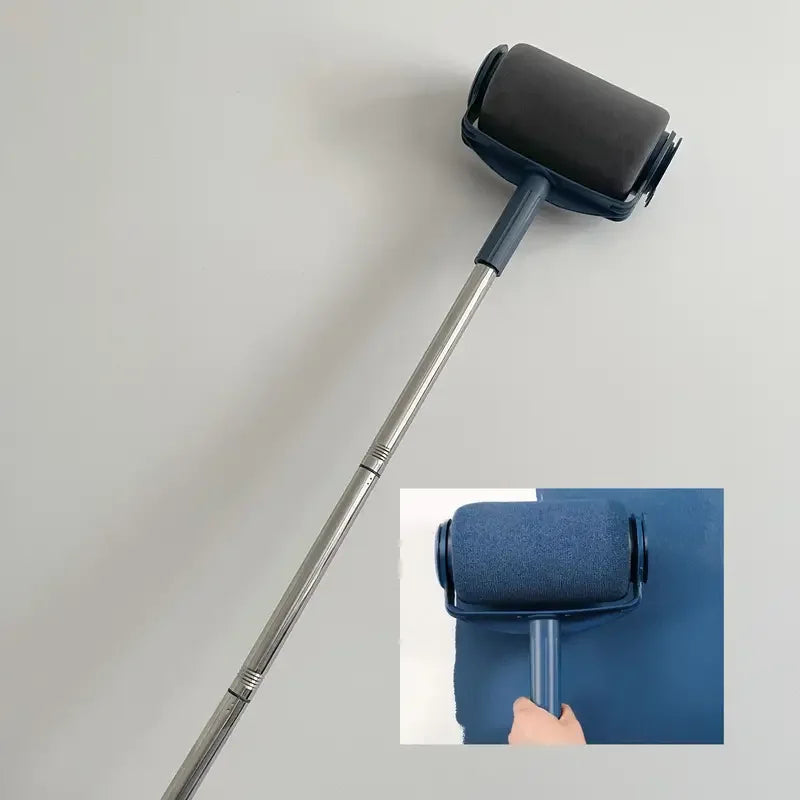 Seamless Roller Wall Brush With Extension Rod Self-priming Roller Brush Latex Paint Telescopic Rod Brush Paint Roller Brush