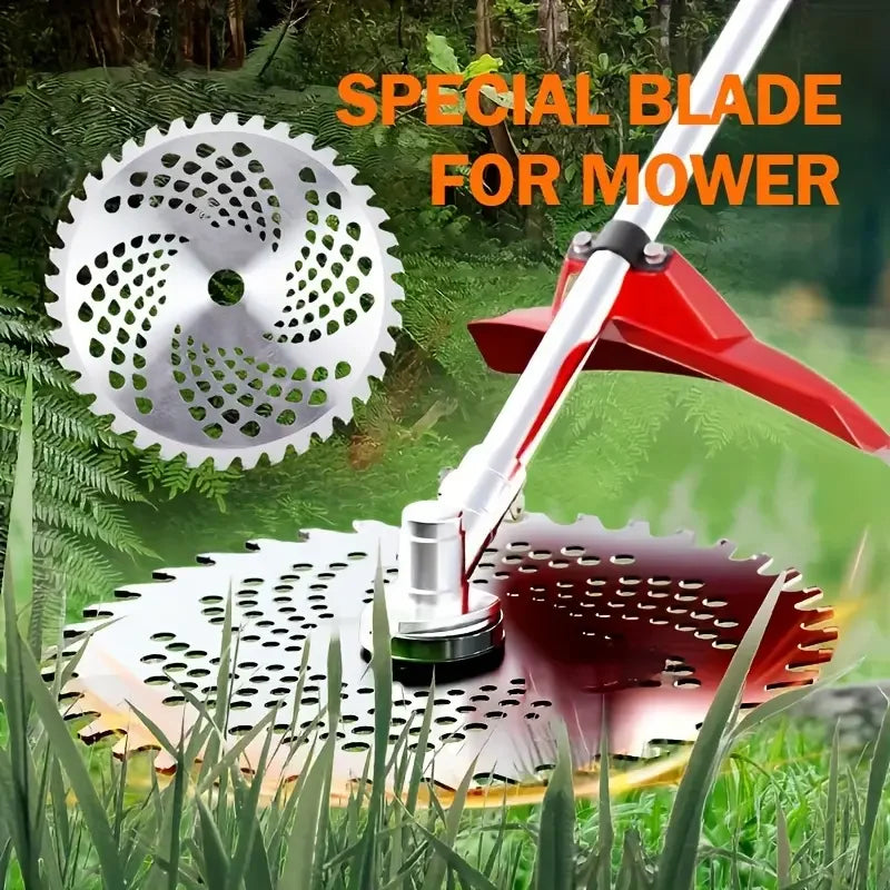 1pc Durable 40/60/80 Teeth Mower Head, Blade Wood Mower Disc Fixed Four-Piece Set for Lawn Mower, Garden Weed Mower Parts