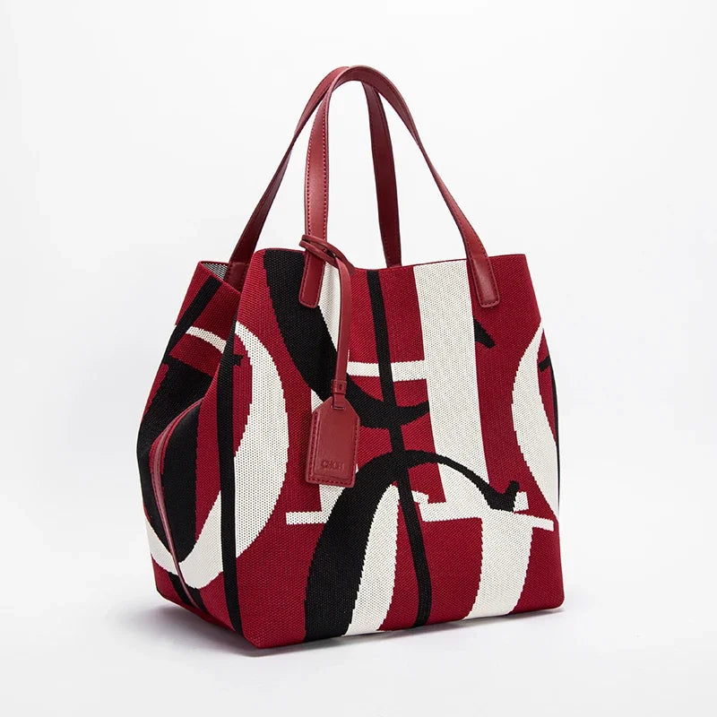 CH High-quality Temperament Ladies Handbag Handmade Large Capacity Women's Shoulder Bag Fashion Classic New Solid Color
