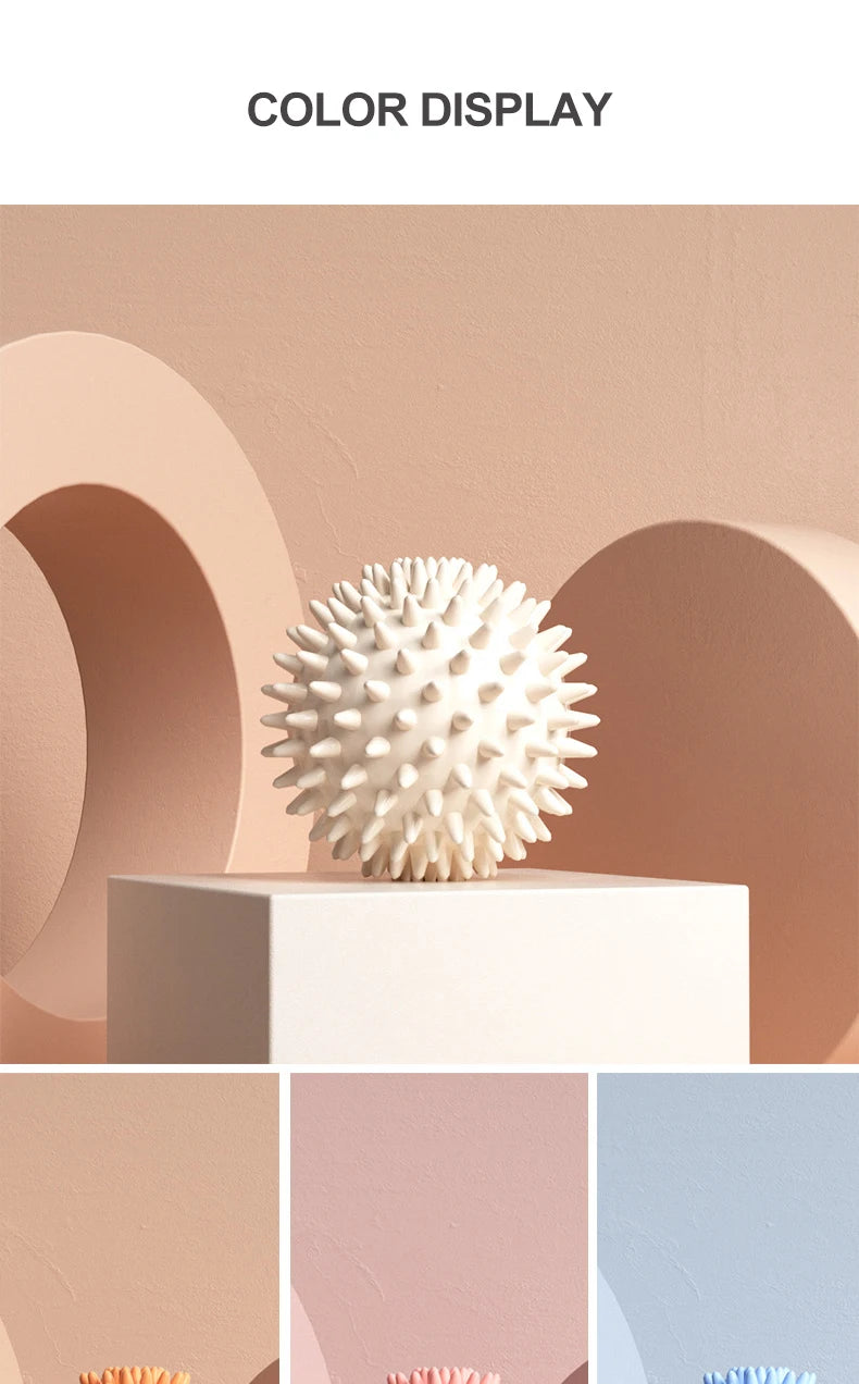 Durable PVC Spiky Massage Ball Trigger Point Sport Fitness Hand Foot Pain Relief Plantar Fasciitis Reliever Hedgehog Balls 6cm