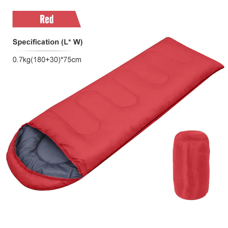 PACOONE Camping Sleeping Bag Lightweight 4 Season Warm Envelope Backpacking Outdoor Mummy Cotton Winter Sleeping Bag