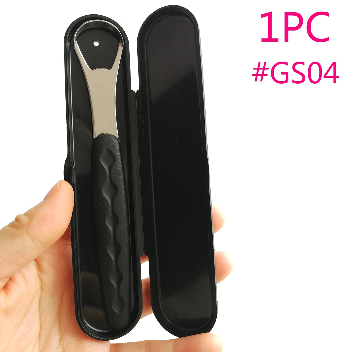 1Pcs Tongue Cleaner Portable Case Stainless Steel Tongue Scraper To Remove Bad Breath Mouth Cleaner Board Reuse Oral Care