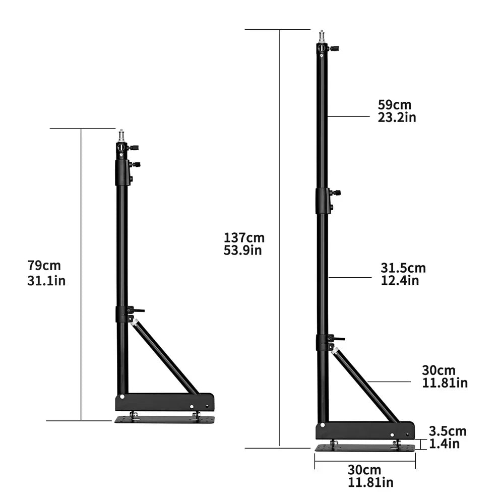 Ceiling/Floor Projector Support Stand Metal Holder Multi-angle Adjustable 360 ° Rotating Projector Bracket Film Video Projector