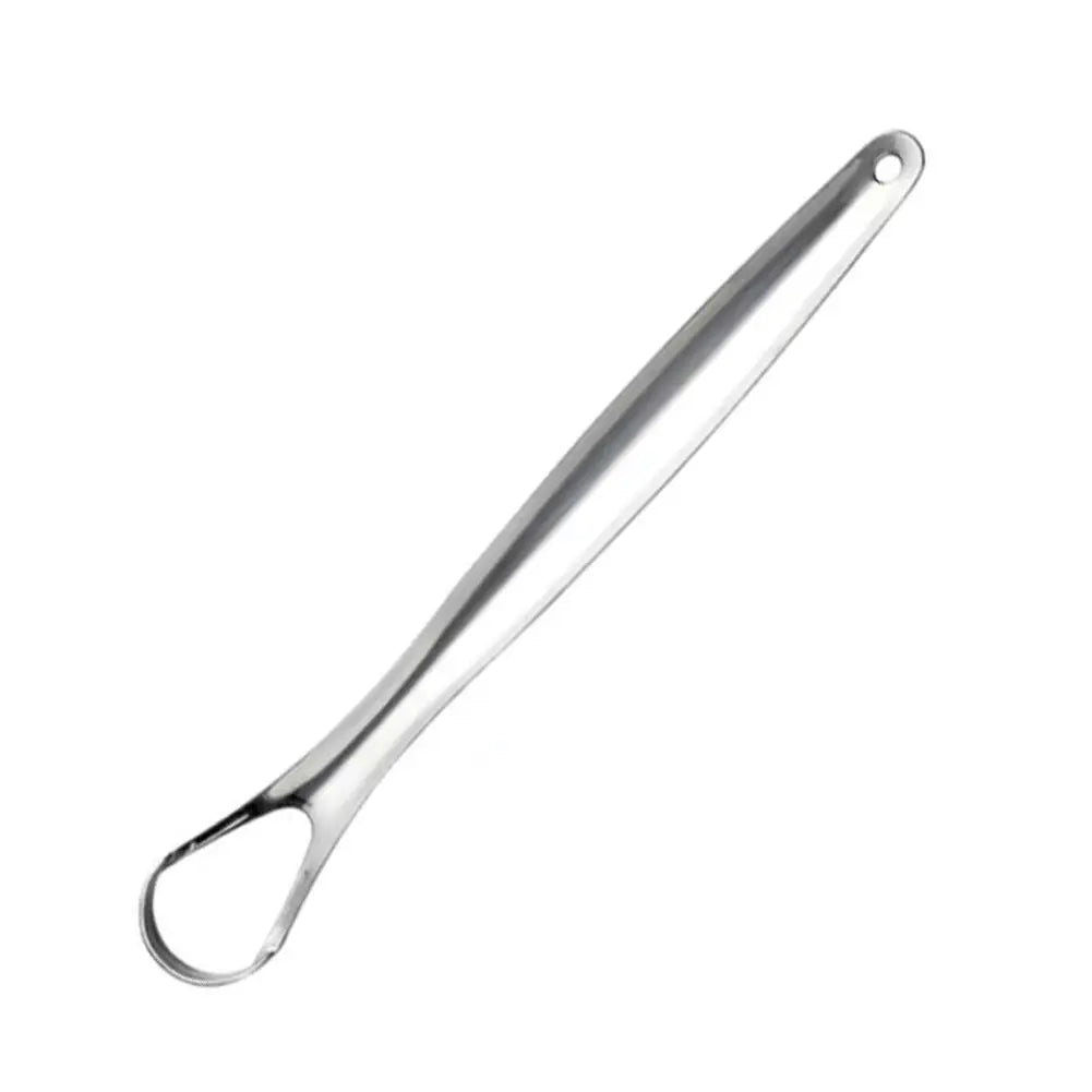 Stainless Steel Tongue Scraper Cleaner Adult Surgical Grade Eliminate Bad Breath Metal Tongue Scarper Brush Dental Scrapper Tool