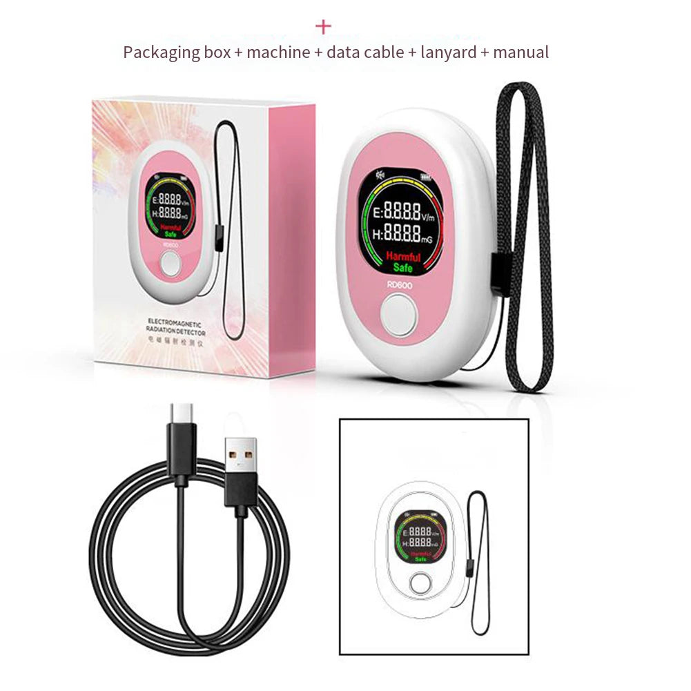 Sleek Design RD600 Electromagnetic Field Meter An Essential Gadget for Health Conscious Consumers Monitoring Radiation Levels