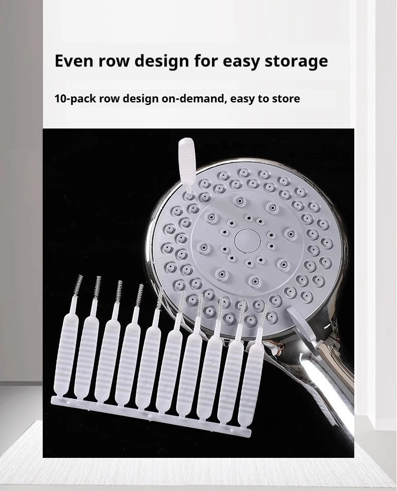 10-50 Shower Cleaning Brush Bathroom Micro Nylon Brush Nozzle Anti-clogging Cleaning Tools Bathroom Accessories