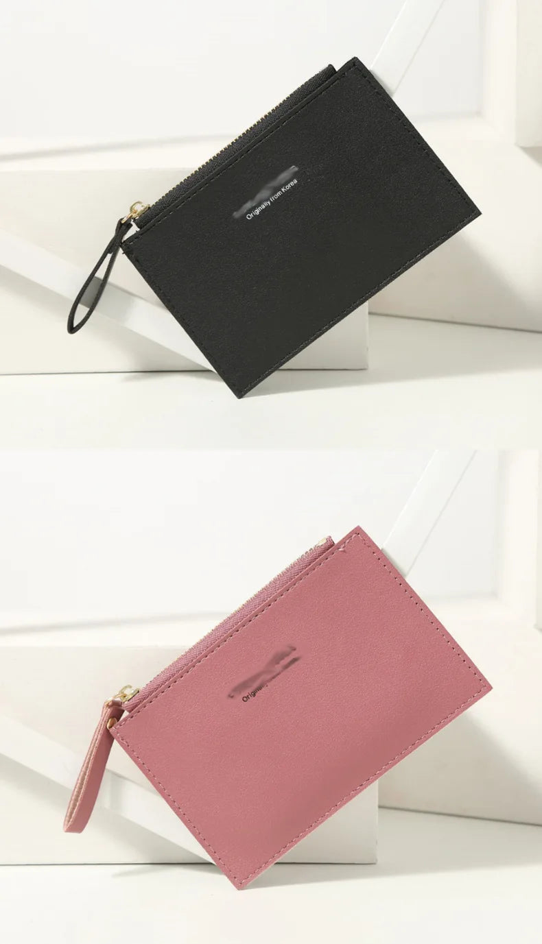 Mini Business Portfolio of Men, Credit Card Design Pu, Girl, Lady, Name Women's Bag