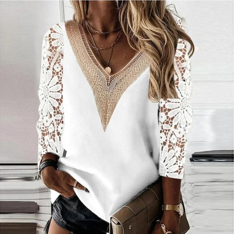 Autumn Fashion Button Up Shirt Spring Vintage Blouse Women White Lady Long Sleeves Female Loose Streetwear Shirts Design Tops