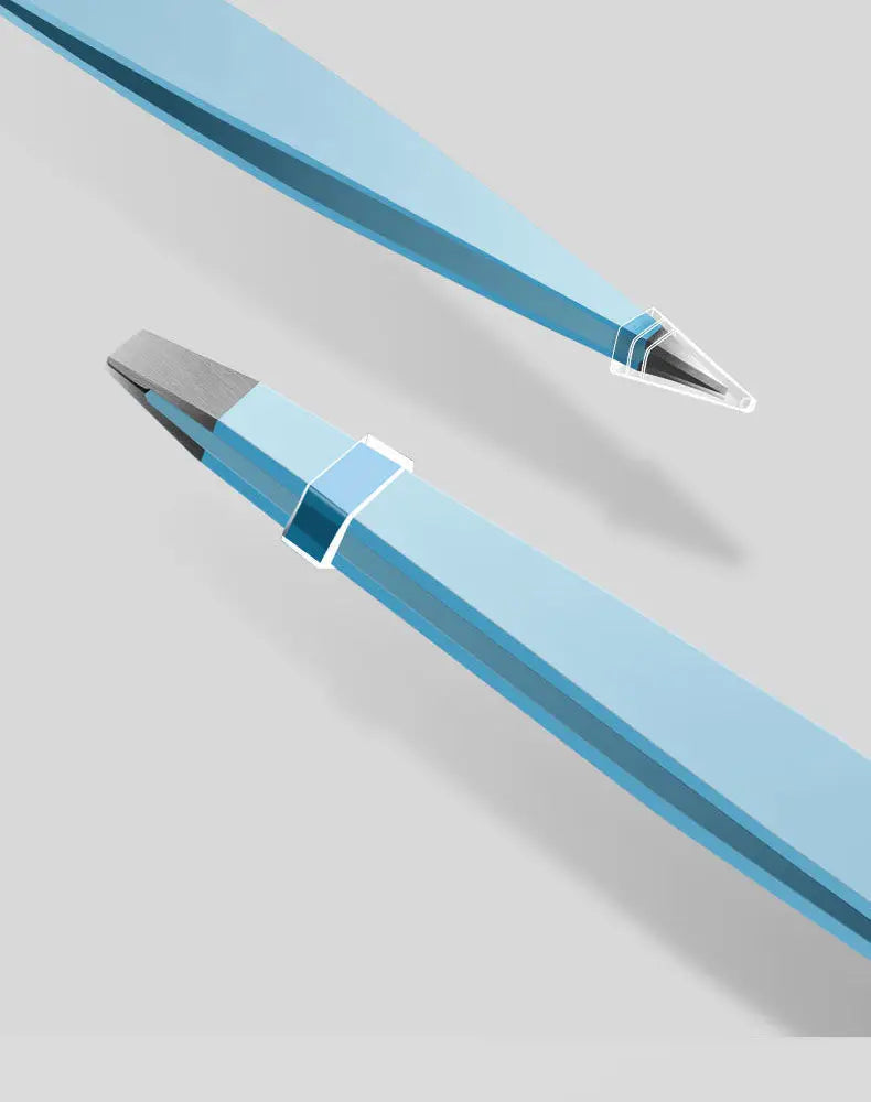 Stainless Steel Slanted Eye Brow Clips Eyelashes Removal Makeup Tools Eyebrow Tweezer Colorful Hair Beauty Fine Hairs Puller