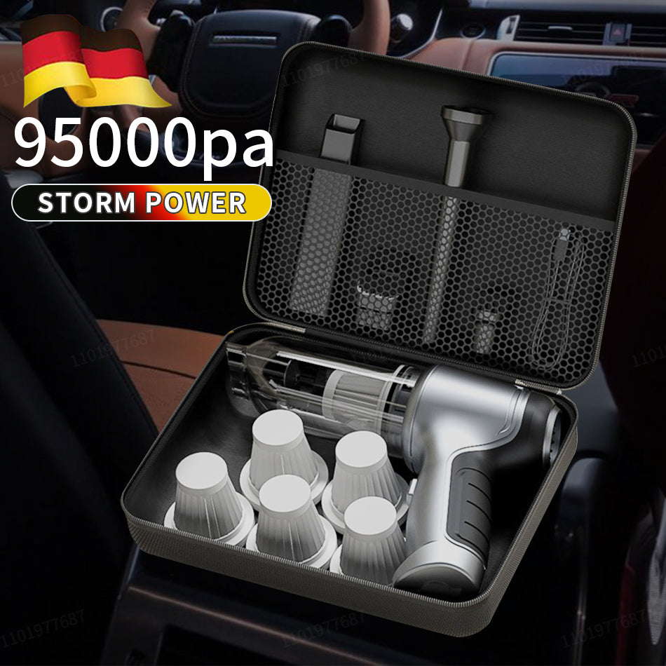 Car Wireless Vacuum Cleaner Strong Suction Handheld Wet Dry Auto Vacuum Home & Car Dual Use Mini Vacuum Cleaner Home Appliance
