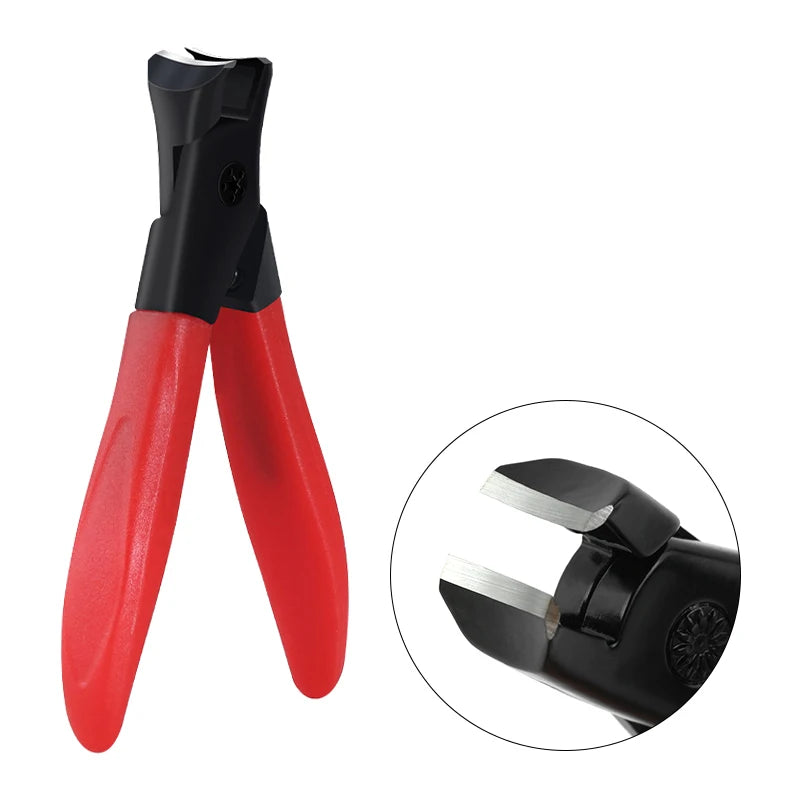Anti-splash Nail Clipper Stainless Steel Fake Nails Cutter Trimmer Clipper Hard Thick Fake Nails Trimming Clipper Manicure Tools